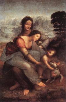 Leonardo Da Vinci : The Virgin and Child with St Anne